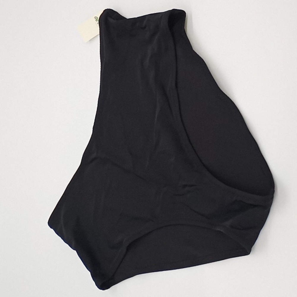 Aerie High Waisted Bikini Bottom Black M